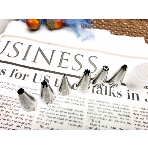 HS-706 不鏽鋼六入花嘴組(小號)