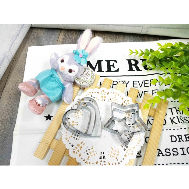 8701S 不鏽鋼心星餅乾模(6入)