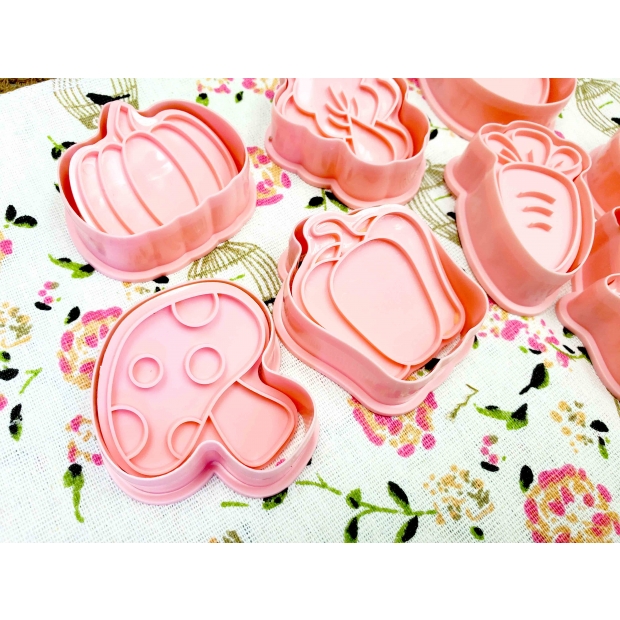 8618 健康蔬菜餅乾壓模 8入