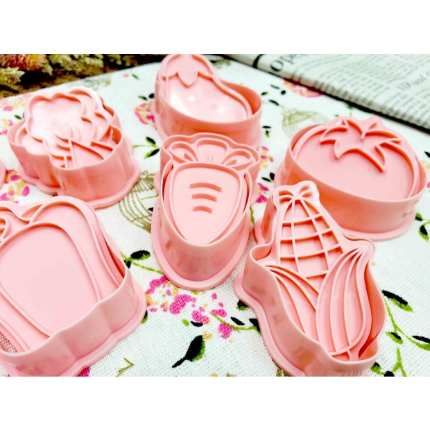 8618 健康蔬菜餅乾壓模 8入