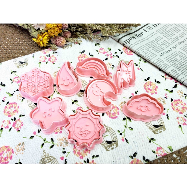 8617 自然天氣餅乾壓模 8入