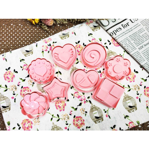 8616 果醬夾心餅乾壓模 8入