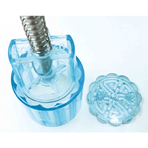 TR-048C-2 1.2兩 藍水晶手工糕餅模-方形