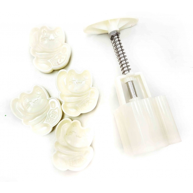 TR-079 金招財貓糕餅壓模