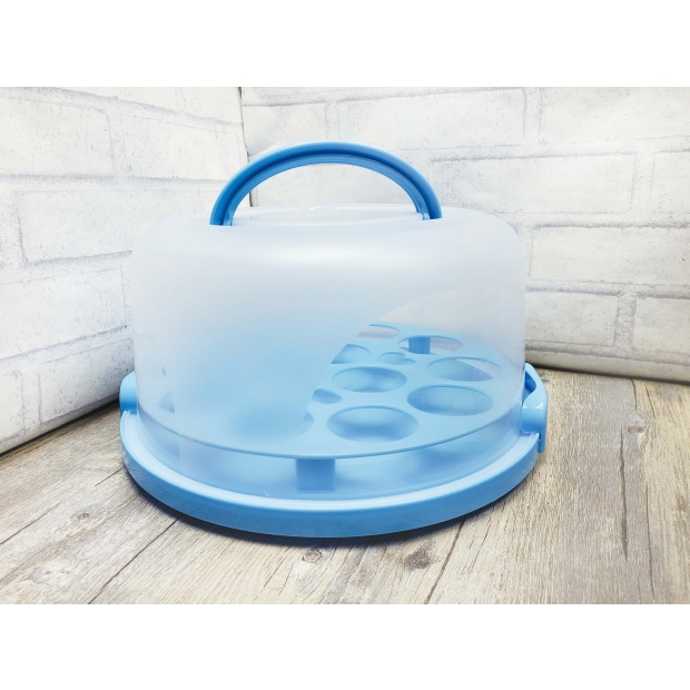 K-2090B 中手提蛋糕盒(藍)