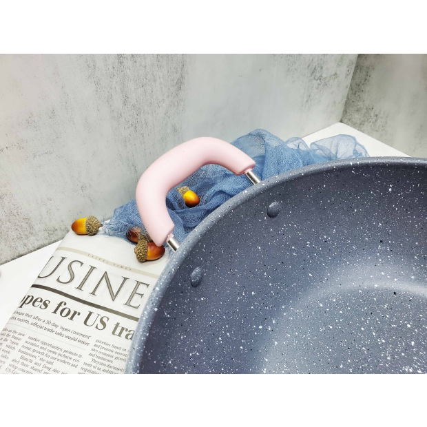 MIY-134 34深型炒鍋(加底)大理石不沾