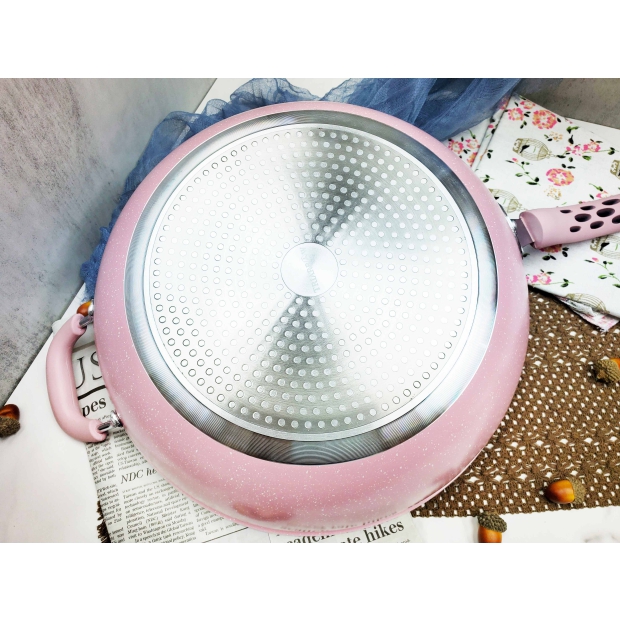 MIY-134 34深型炒鍋(加底)大理石不沾