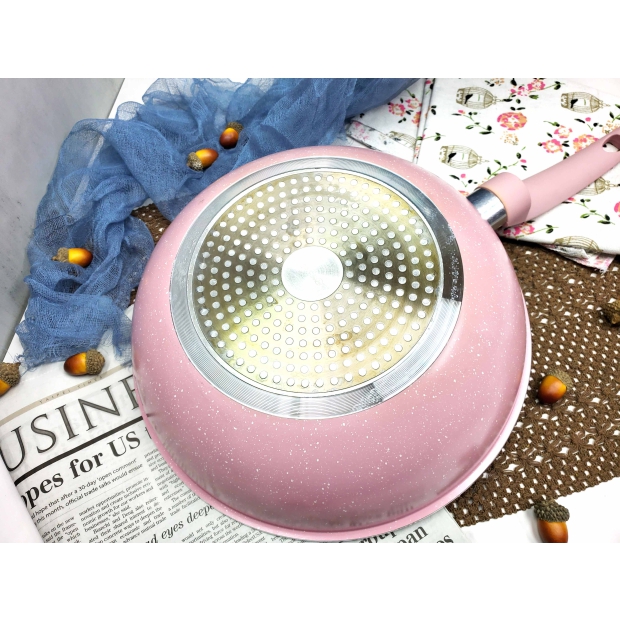 MIY-128 28深型炒鍋(加底)大理石不沾