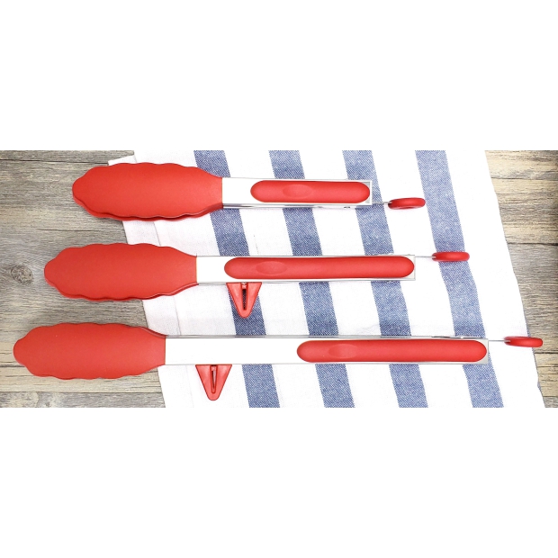 TR-6107R 梅花夾矽膠耐熱7吋(紅)