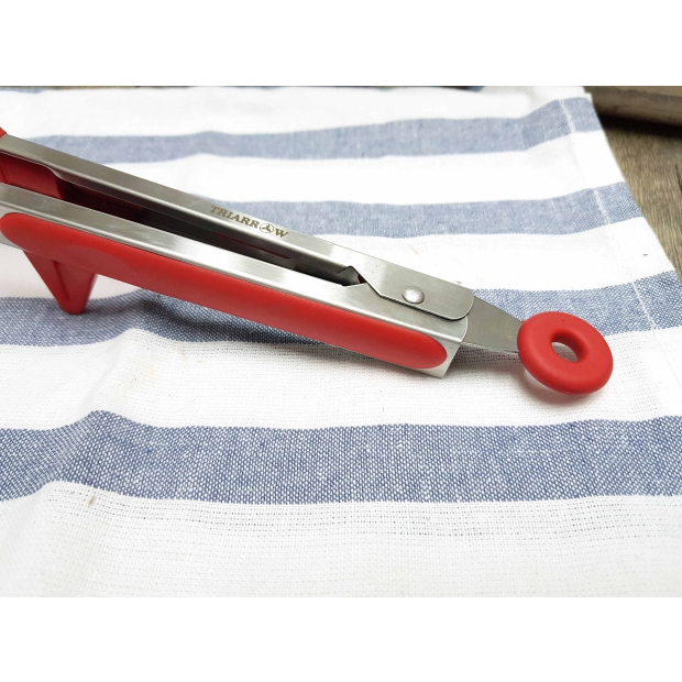 TR-6012 立式料理鏟夾耐熱矽膠12吋(紅)