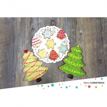 8725S 創意手繪聖誕樹套組餅乾模