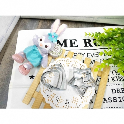 8701S 不鏽鋼心星餅乾模(6入)