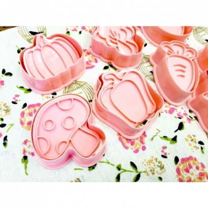 8618 健康蔬菜餅乾壓模 8入