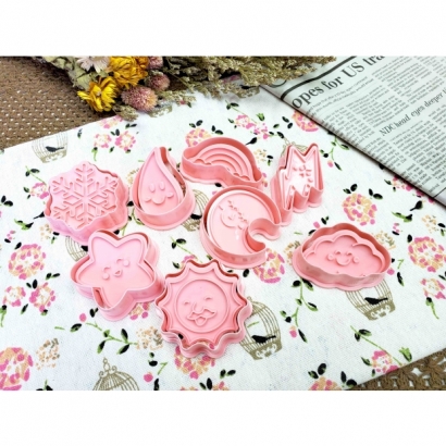 8617 自然天氣餅乾壓模 8入