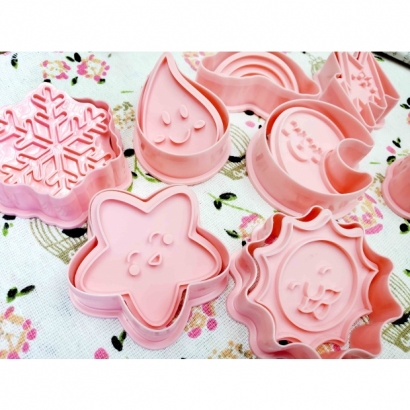 8617 自然天氣餅乾壓模 8入