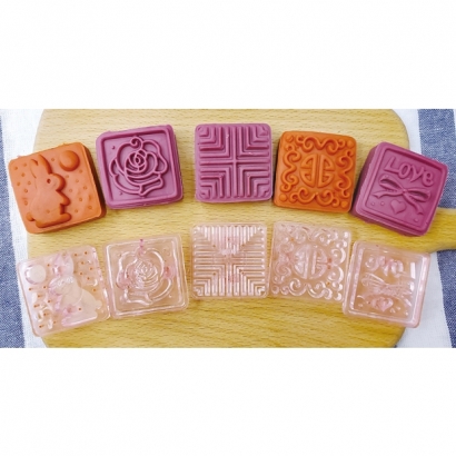 粉水晶手工月餅.綠豆糕兩用模 粉水晶手工月餅.綠豆糕兩用模