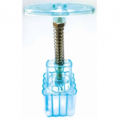 TR-048C-2 1.2兩 藍水晶手工糕餅模-方形