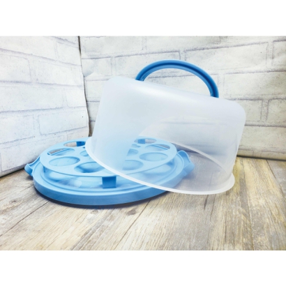 K-2090B 中手提蛋糕盒(藍)