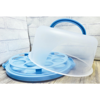 K-2090B 中手提蛋糕盒(藍)