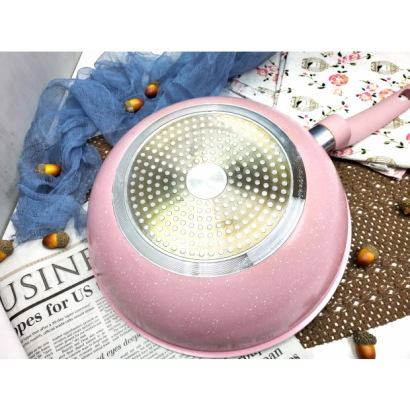 MIY-128 28深型炒鍋(加底)大理石不沾