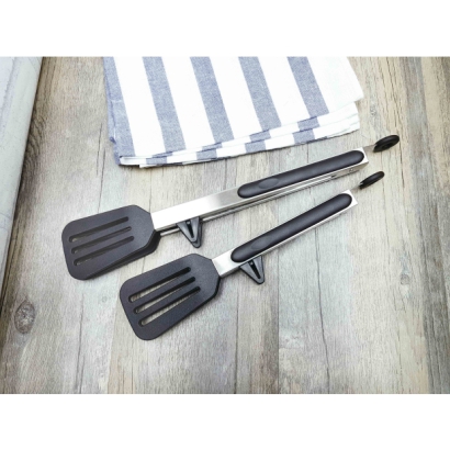 TR-6009B 立式料理鏟夾耐熱矽膠9吋(黑)